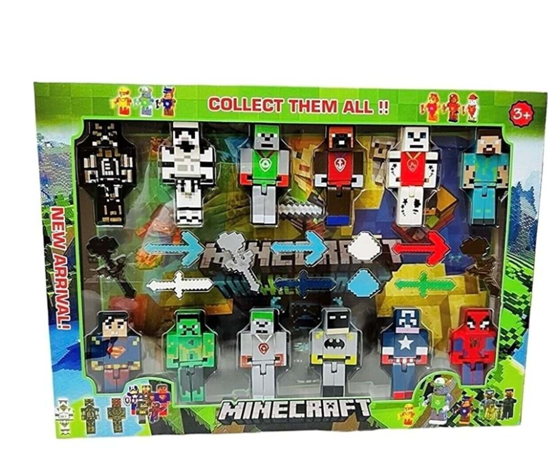 12 Lİ MINECRAFT SET
