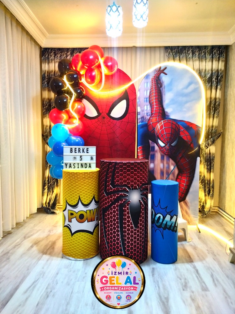 SPIDERMAN KONSEPT DOĞUM GÜNÜ SÜSLEME