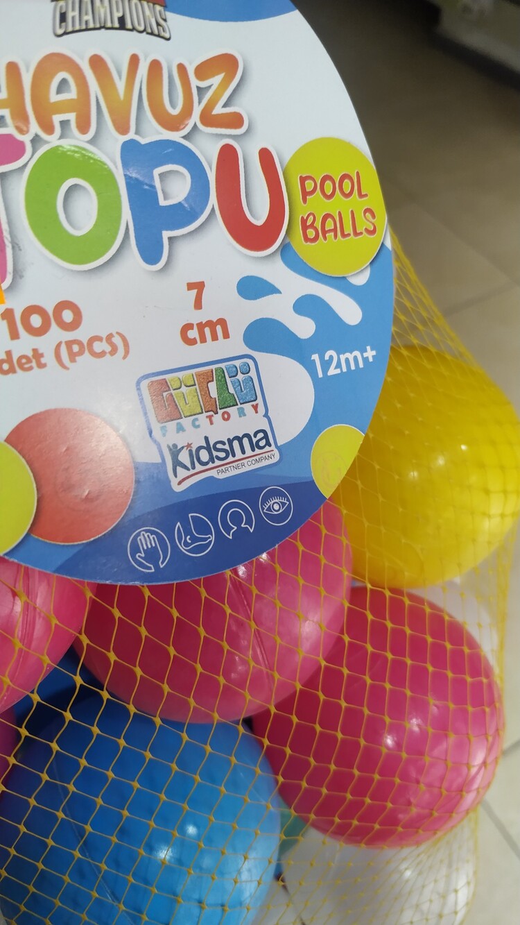 7 cm 100 lü havuz topu