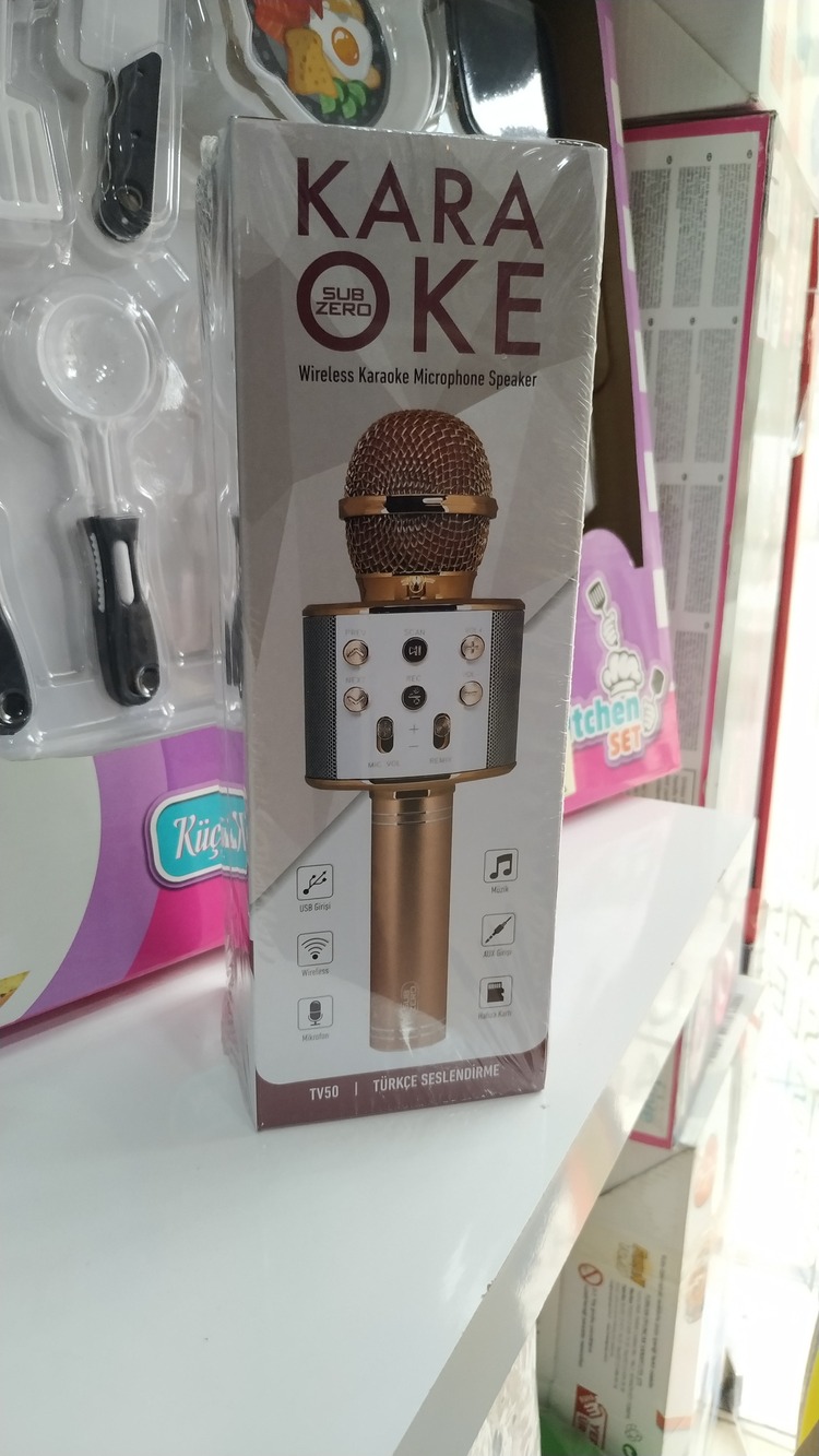 ŞARJLI BLUETOOTH LU KARAOKE MİKROFON MICROFONE 