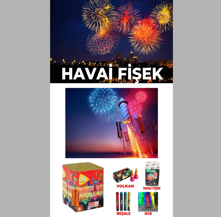 HAVAİ FİŞEK 16 ATAR