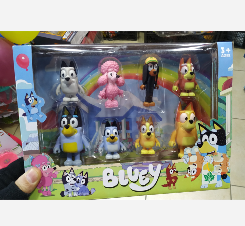 BLUEY FİGÜRLERİ 8 Lİ KÖPEK SERİSİ