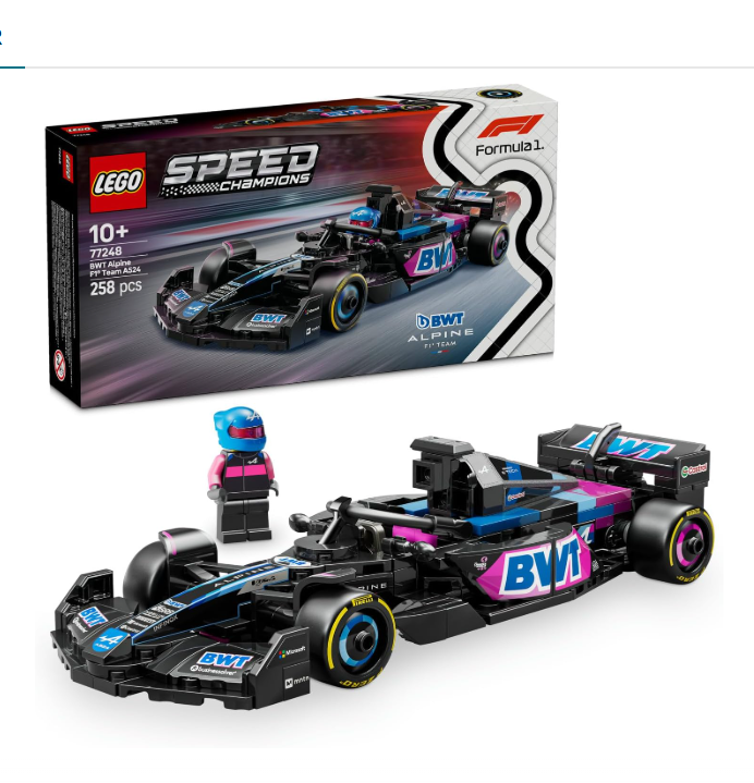 LEGO Speed Champions BWT Alpine F1 Team A524 Yarış Arabası 77248 / 258 parca