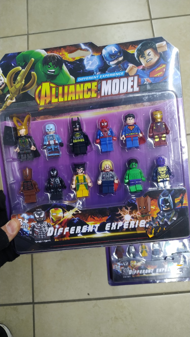 12 Lİ MINECRAFT SETİ - marvel-avangers - LEGO FİGÜR