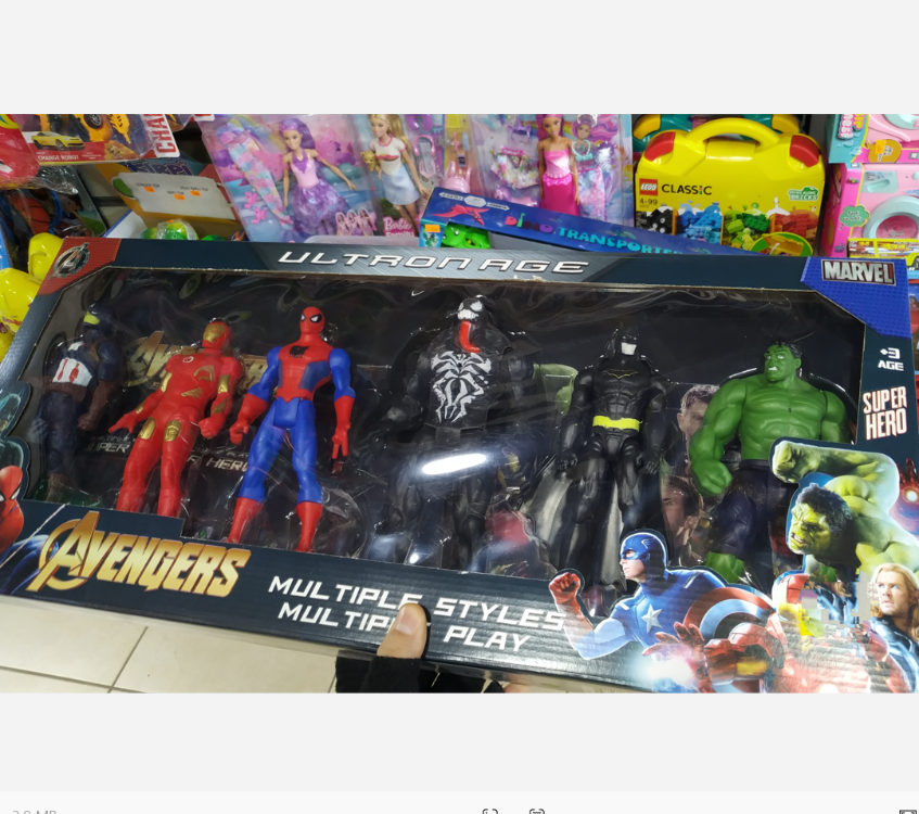 6 LI MARVEL AVANGERS KARAKTER SETİ