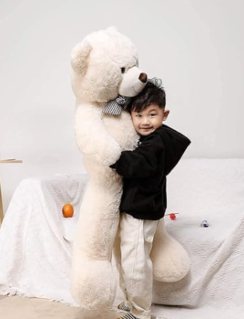 160 CM BEYAZ PAPYONLU DEV PELUŞ AYICIK