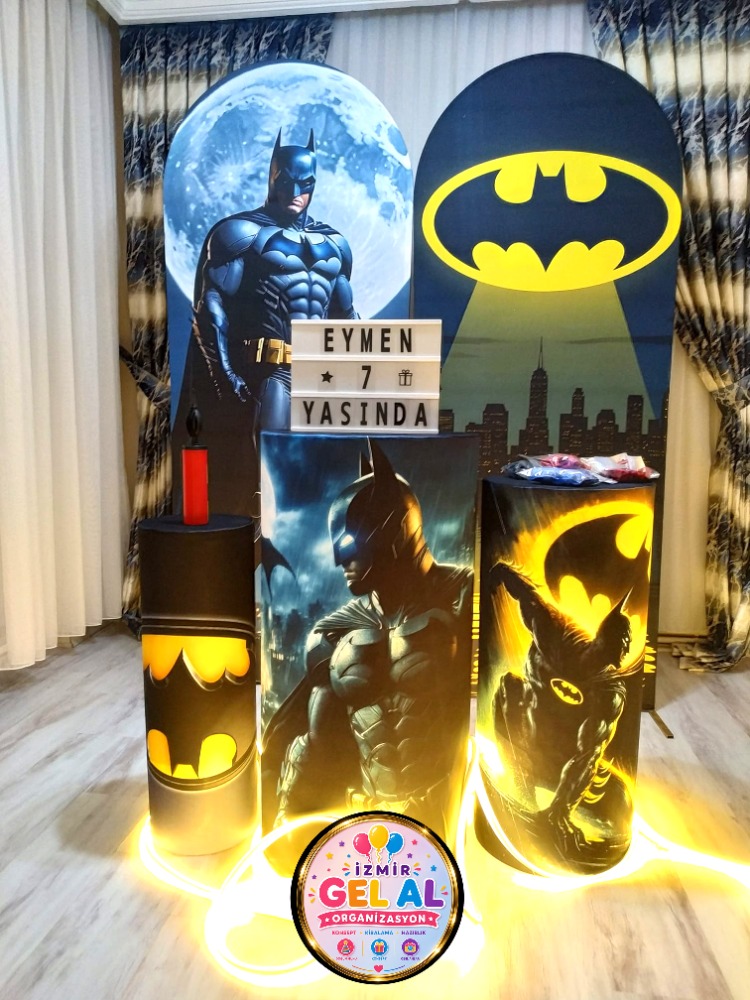 BATMAN KONSEPT DOĞUM GÜNÜ SÜSLEME