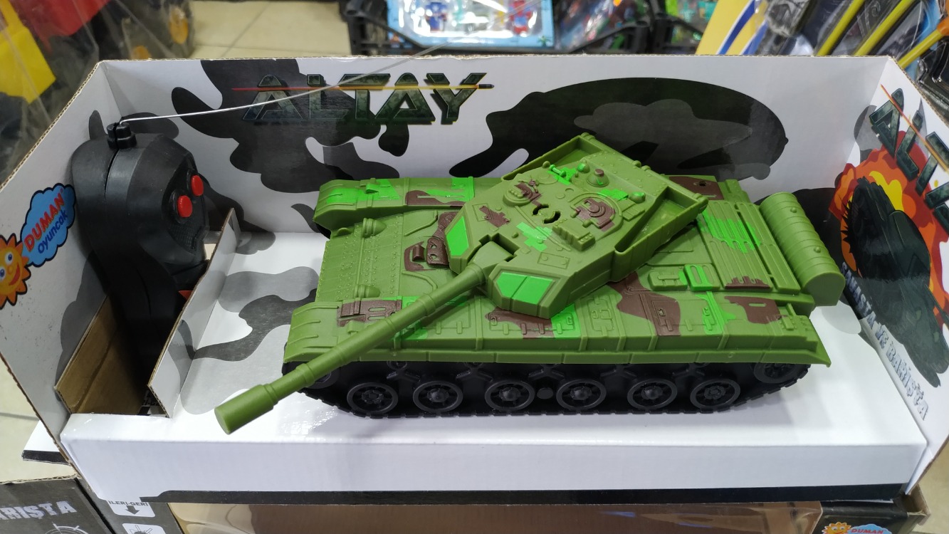 ASKERİ YEŞİL 2 FN UZ.KUMANDALI ALTAY TANK