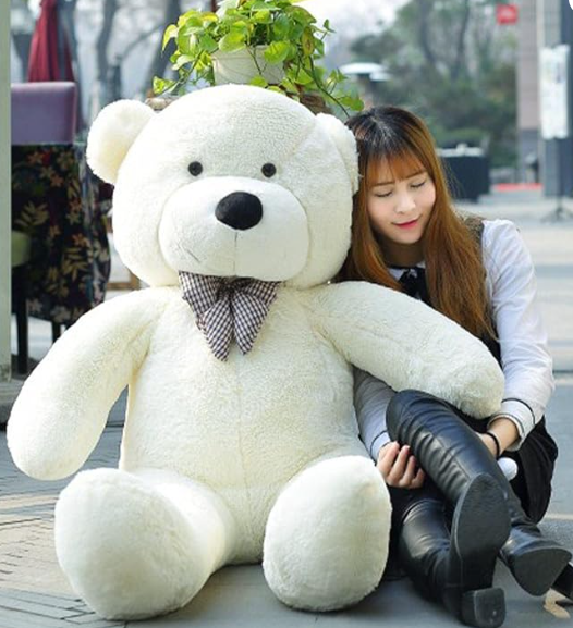 160 CM BEYAZ PAPYONLU DEV PELUŞ AYICIK