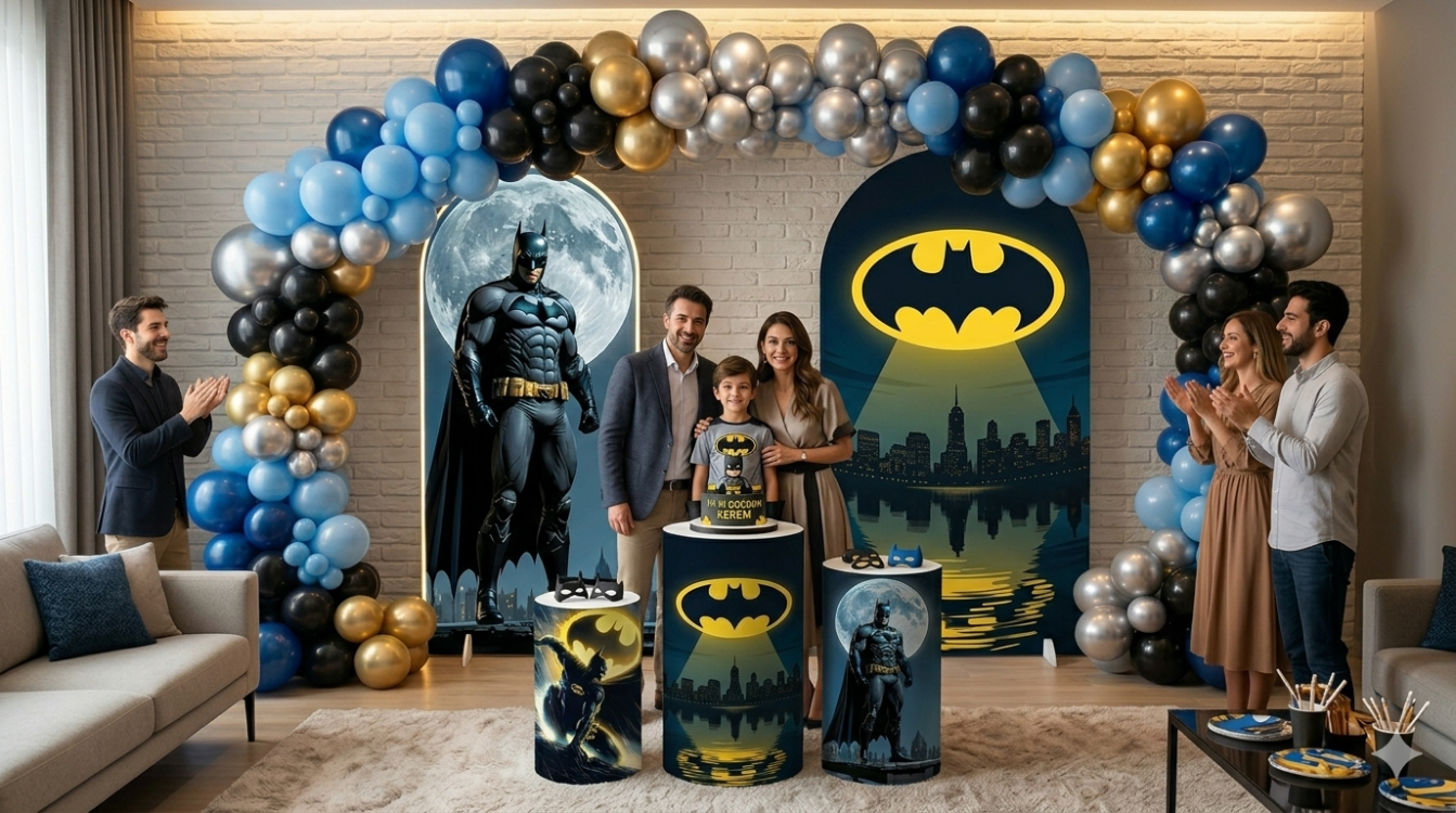BATMAN KONSEPT DOĞUM GÜNÜ SÜSLEME