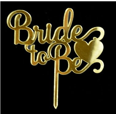 BRIDE PASTA ÜSTÜ PLEKSİ SÜS