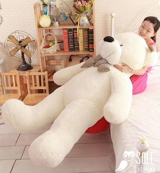 160 CM BEYAZ PAPYONLU DEV PELUŞ AYICIK