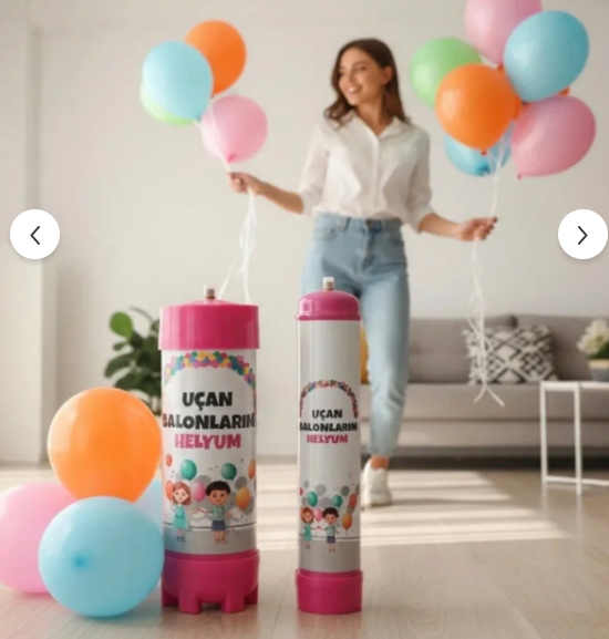 Helyum Tüpü Uçan Balon Gazı Helyum Gazı 2,2 Litre