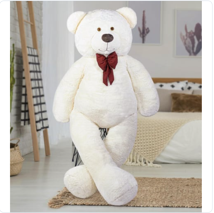 200 CM BEYAZ PAPYONLU DEV PELUŞ AYICIK