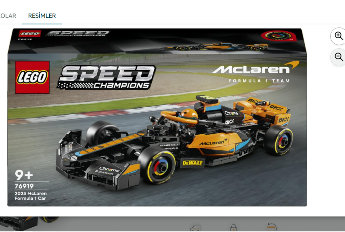 LEGO Speed Champions 2023 McLaren Formula 1 Yarış Arabası Set 76919 (245 Parça)