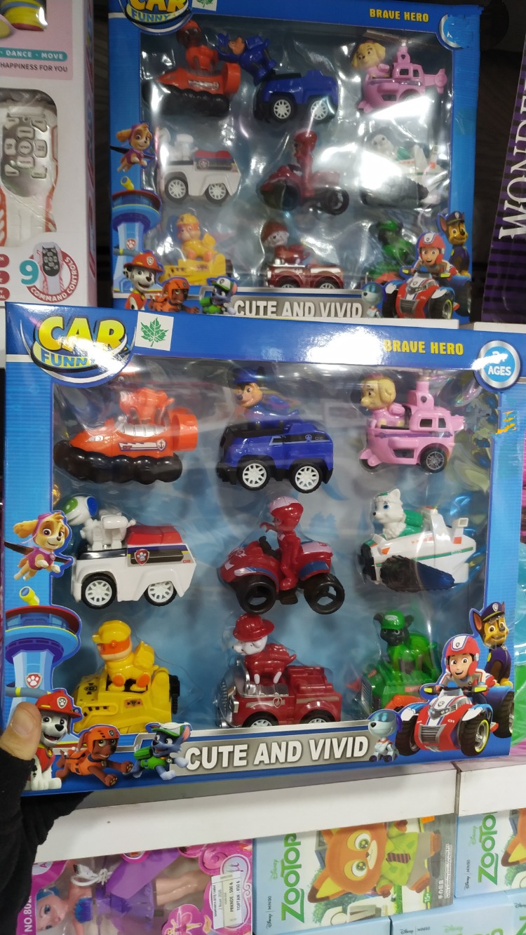 9 LU PAW PATROL ARAÇ SETİ