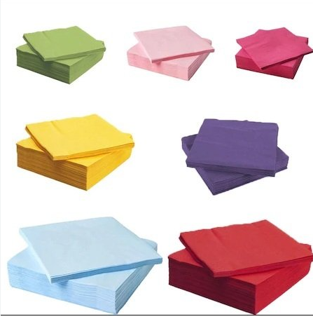 DÜZ PEÇETE 33*33 20 Lİ DÜZ RENK KARIŞIK