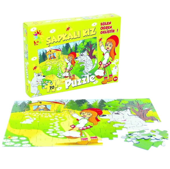 Laço Kids Şapkalı Kız Puzzle