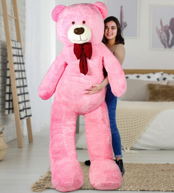 200 CM PEMBE PAPYONLU DEV PELUŞ AYICIK