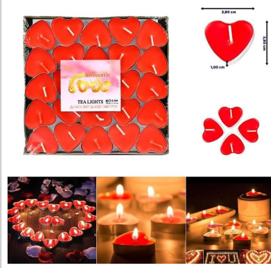 TEALIGHT MUM KALPLİ 50 LI