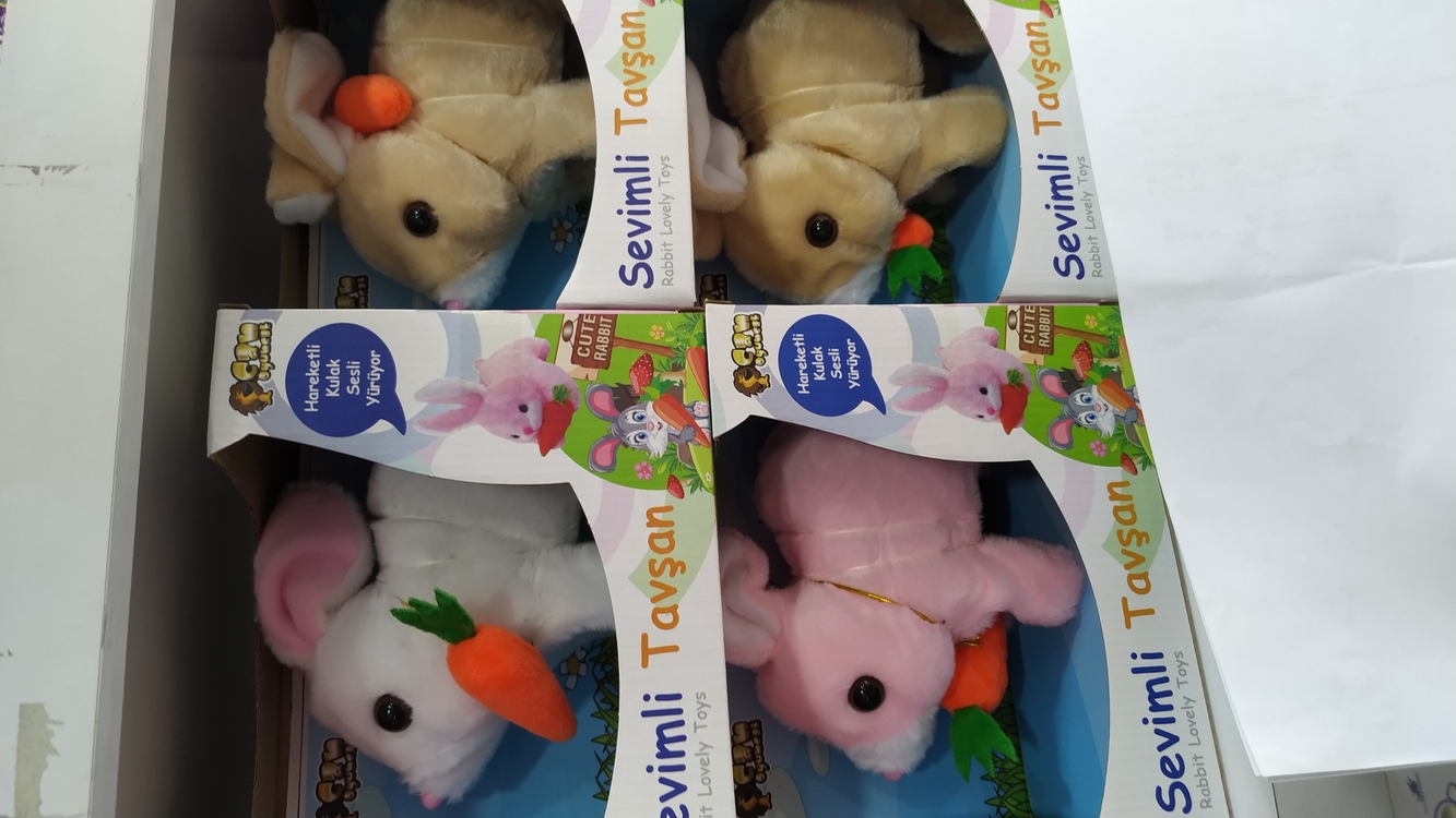 PİLLİ SESLİ IŞIKLI ZIPLAYAN PELUŞ TAVŞAN