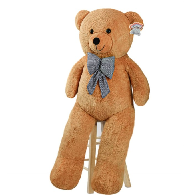 130 CM KAHVE PAPYONLU DEV PELUŞ AYICIK