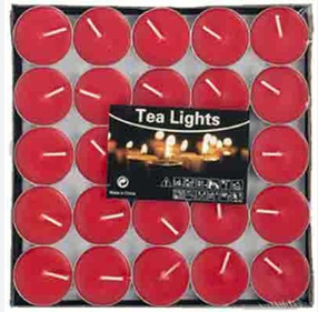 TEALIGHT MUM KALPLİ 50 LI