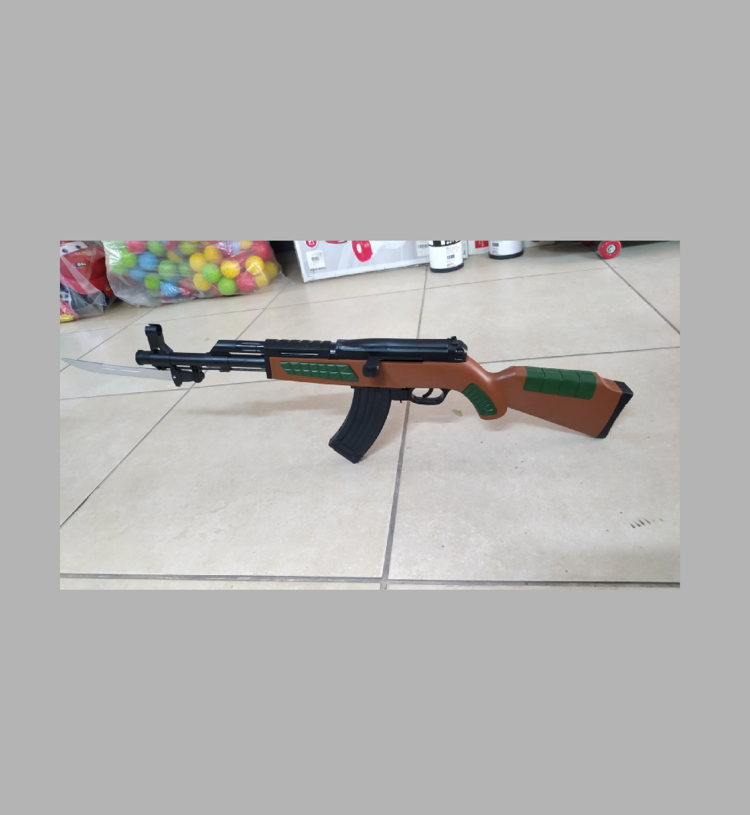 KASATURALI KELEŞ AK47 MODEL UZUN NAMLULU BONCUK ATAN TÜFEK