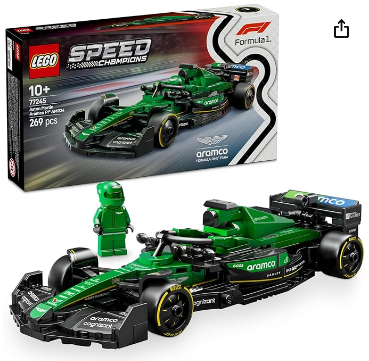 LEGO Speed Champions Aston Martin Aramco F1 AMR24 Yarış Arabası 77245