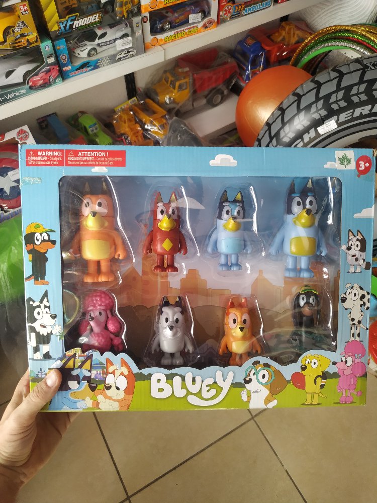 BLUEY FİGÜRLERİ 8 Lİ KÖPEK SERİSİ