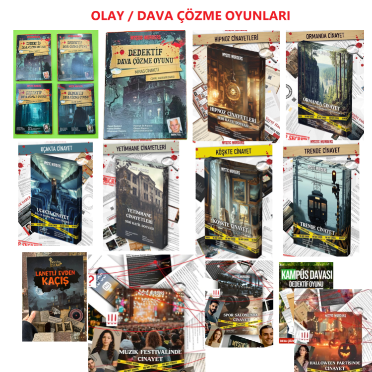 DAVA OYUNLARI OLAY ÇÖZME CİNAYET OYUNLARI DEDEKTİF