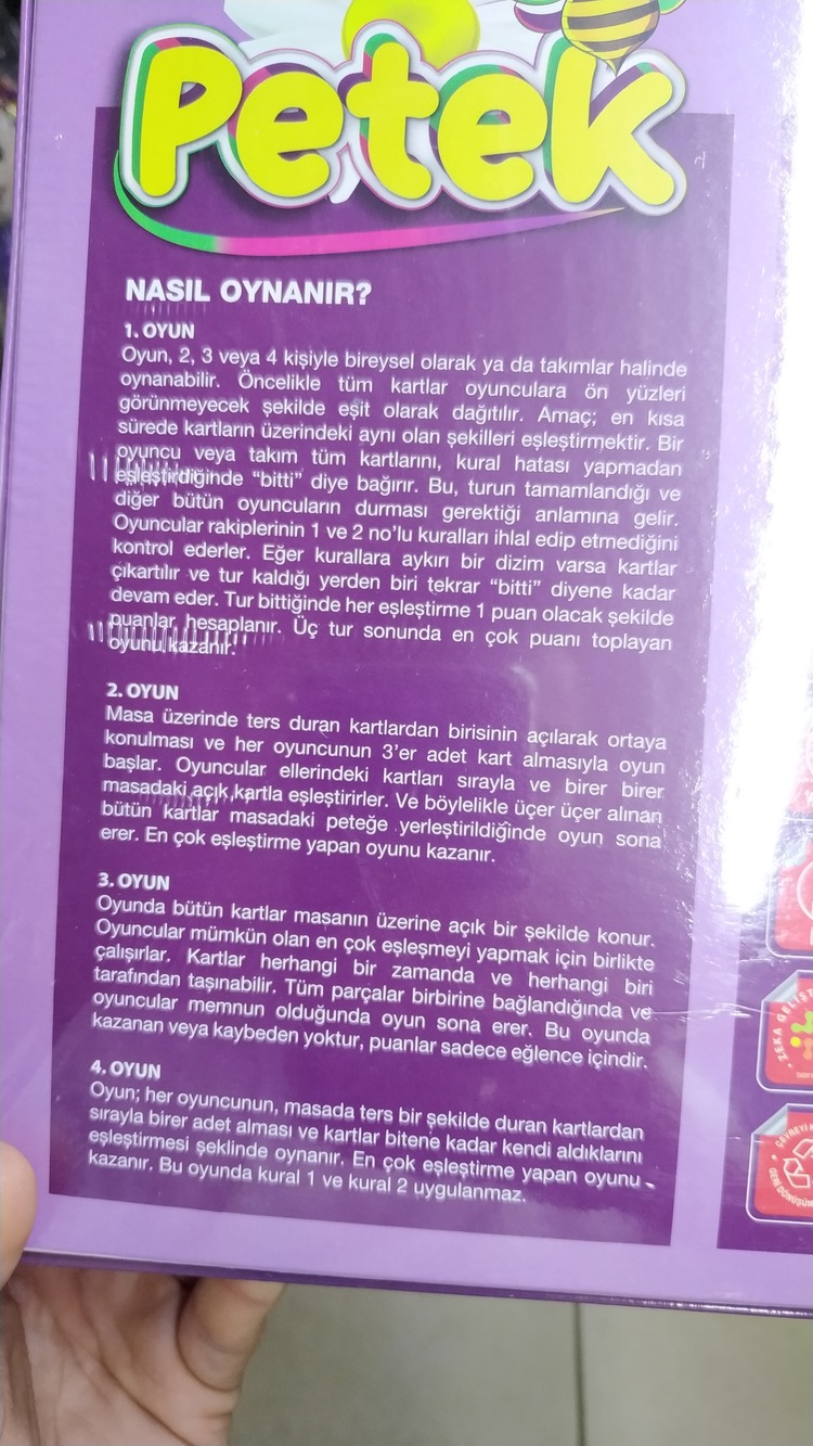 PETEK KUTU OYUNU