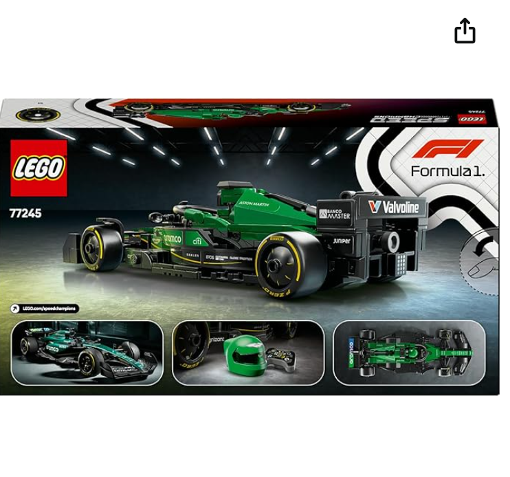 LEGO Speed Champions Aston Martin Aramco F1 AMR24 Yarış Arabası 77245