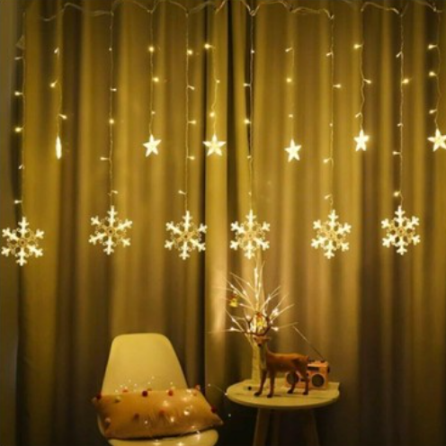 KAR TANESİ PERDE LED 2*2 MT PİRİZLİ FONKSİYONLU