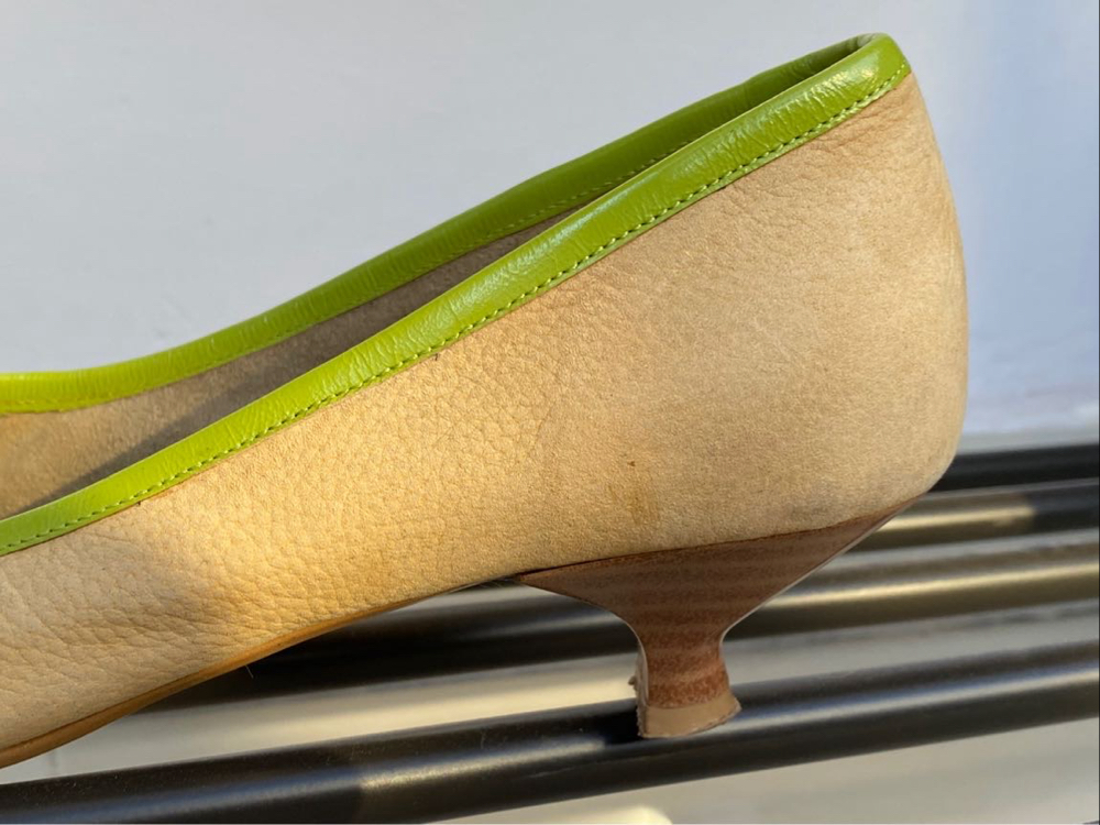 laura chelini suede kitten heels