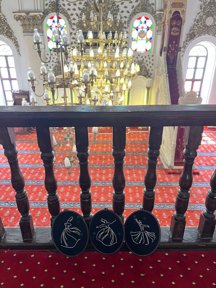 semazen kasnak pano üçlü set