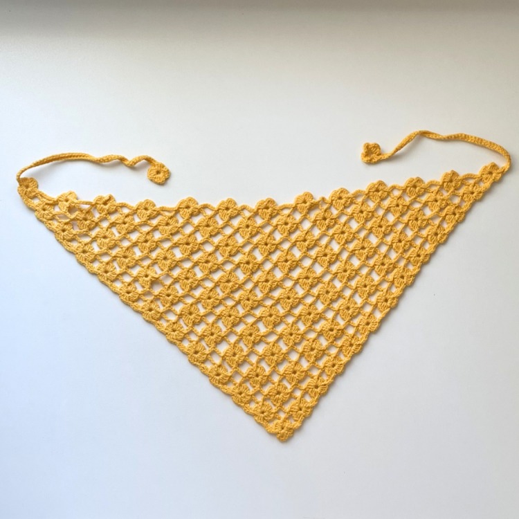 Sarı Çiçekli Bandana