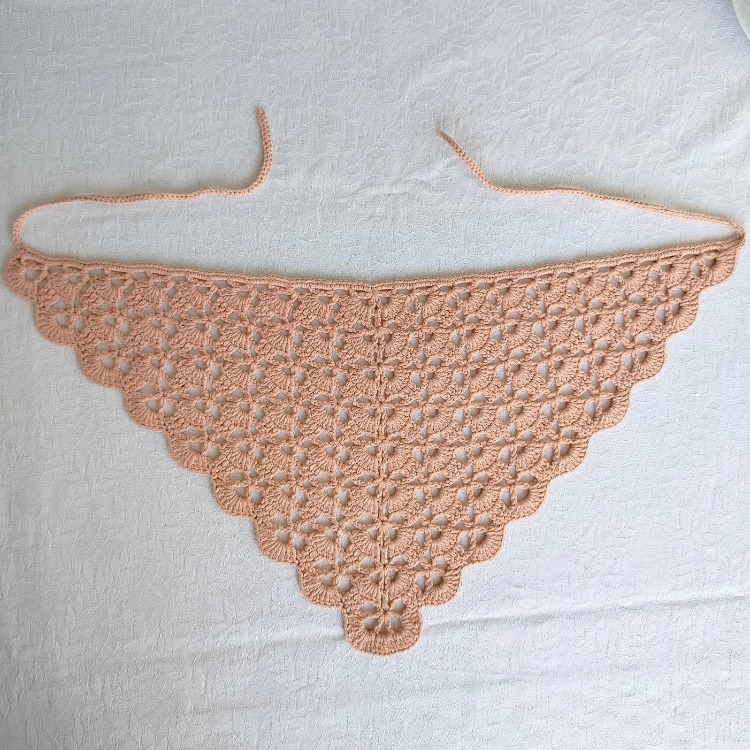 Pudra Yelpaze Örme Bandana