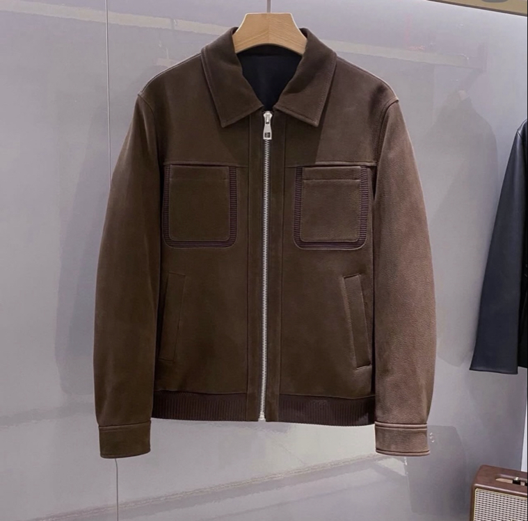 Louıs Vuıtton Suede Collar Jacket