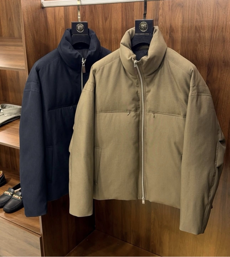 Brioni Lightweight and Warm White Goose Down Jacket