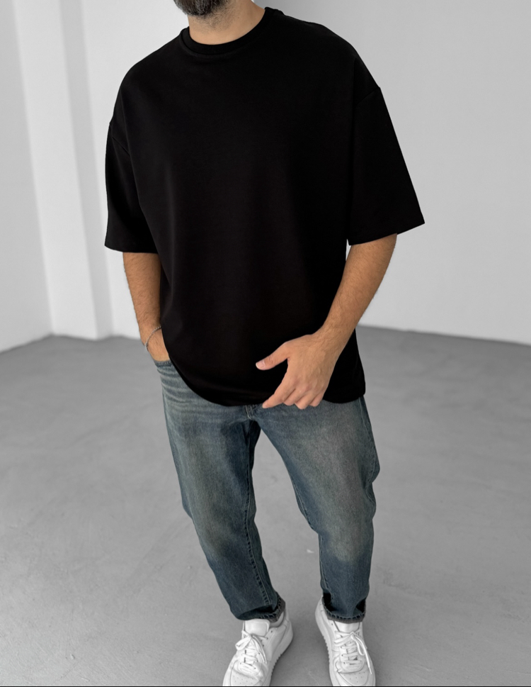 Siyah Oversize Tshirt