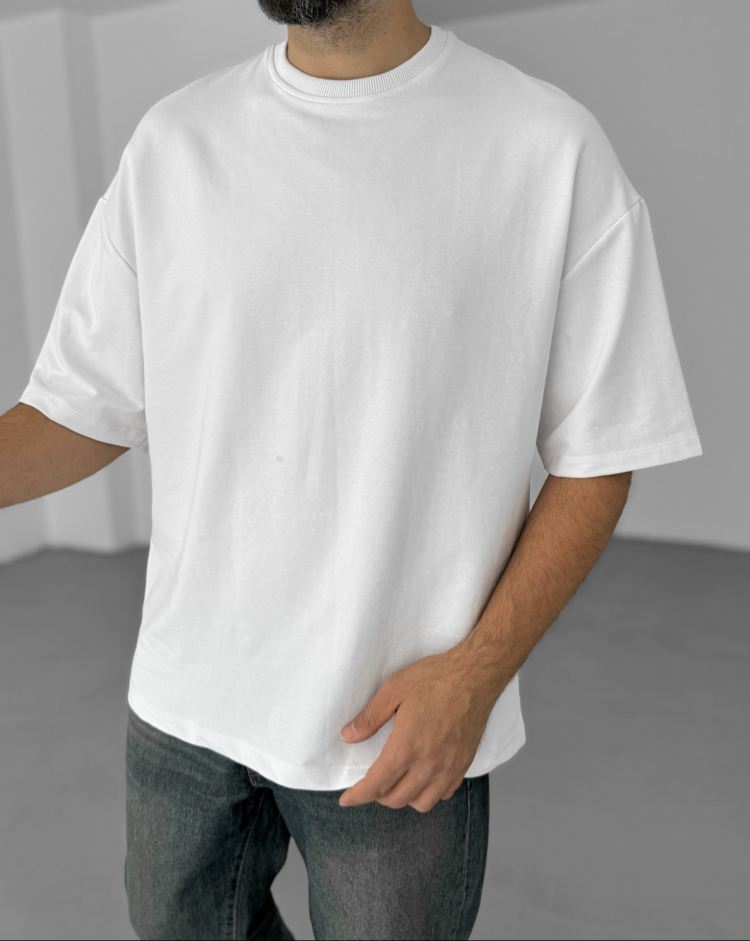 Beyaz Oversize Tshirt