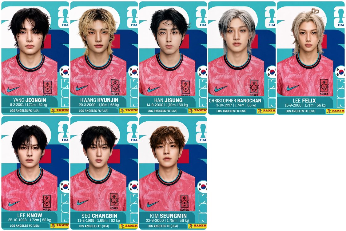Stray Kids FIFA KOREA Kart Seti