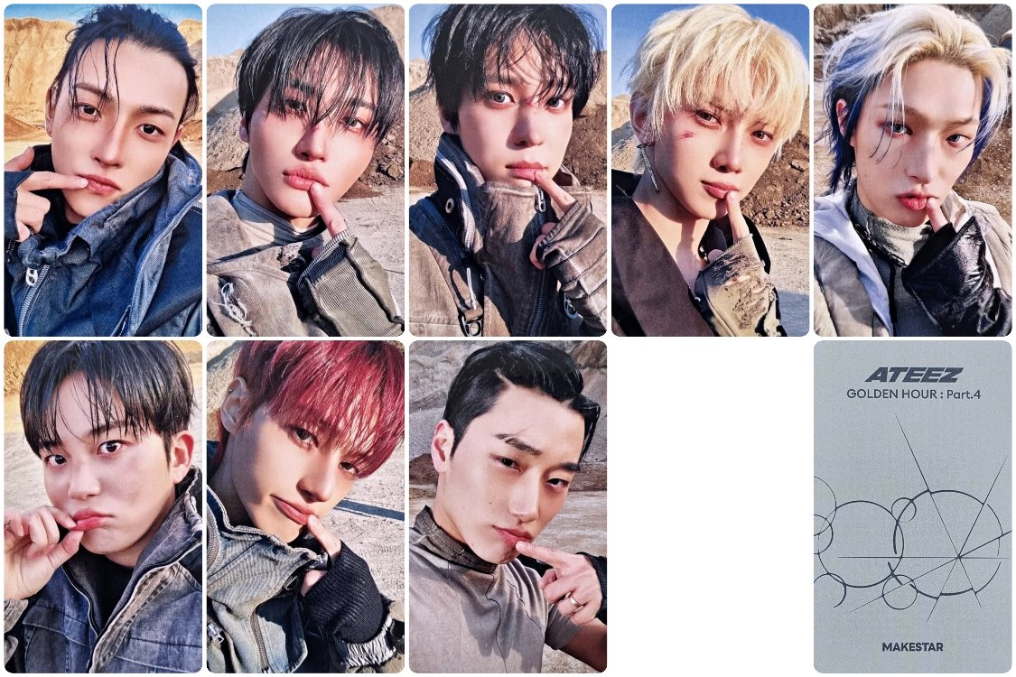 Ateez GOLDEN HOUR Fotokart