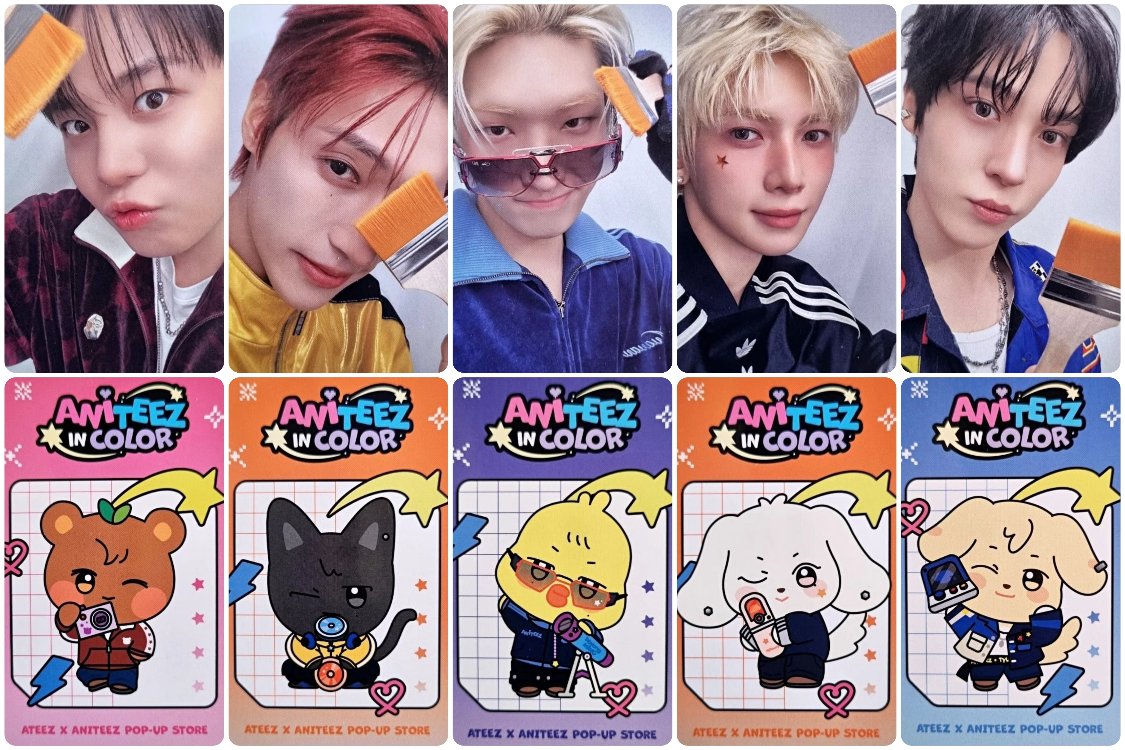 Ateez Aniteez In Color Fotokart
