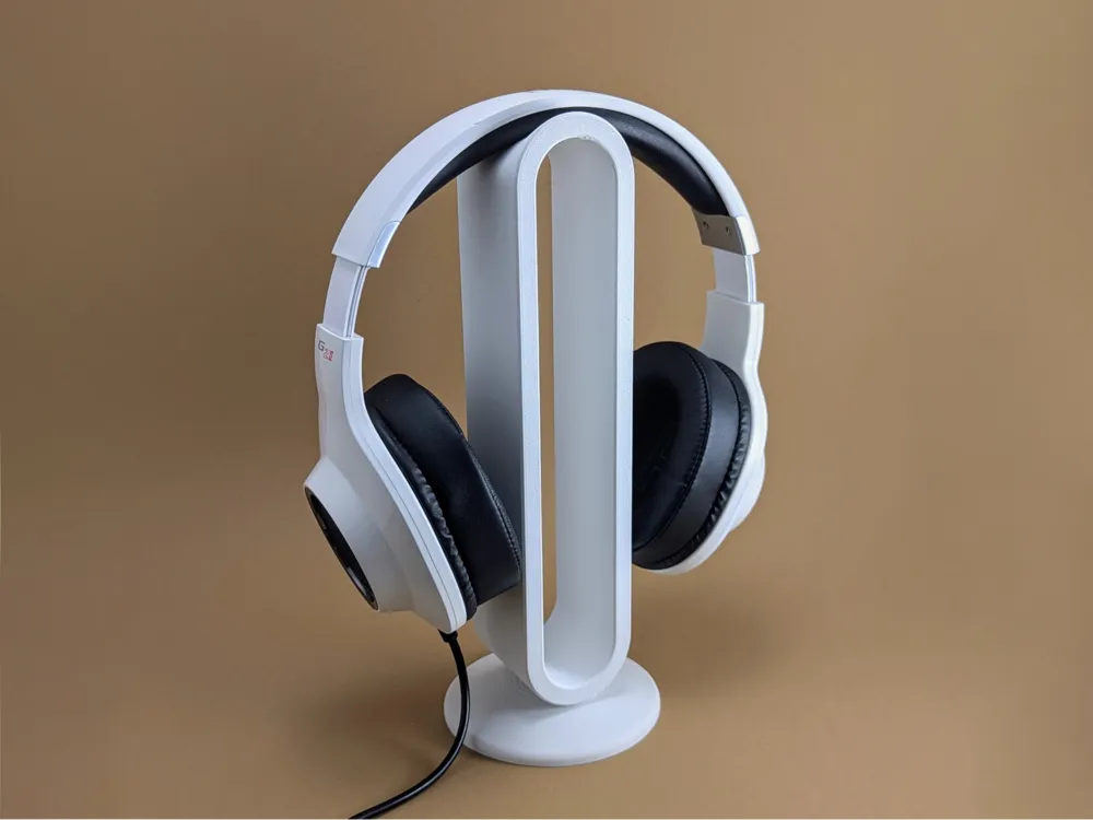 Oval / Minimalist Masaüstü Kulaklık Standı