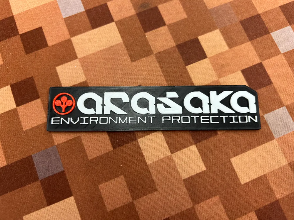 Cyberpunk 2077 Arasaka Şirket Logo Plakası