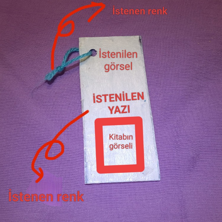 KİŞİYE ÖZEL KİTAP AYRACI
