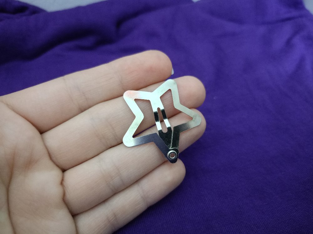 Metal renk Yıldız Toka