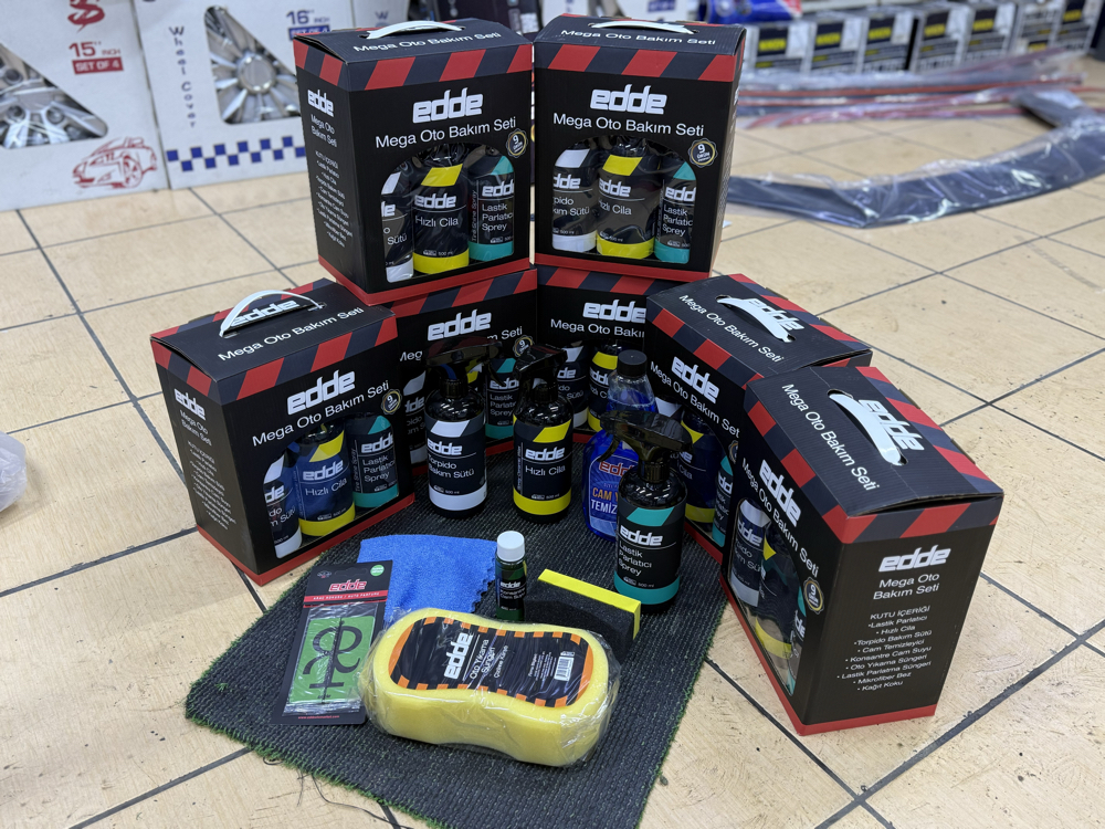 EDDE Mega Oto Bakım Seti – 9 Parça Full Set ✨